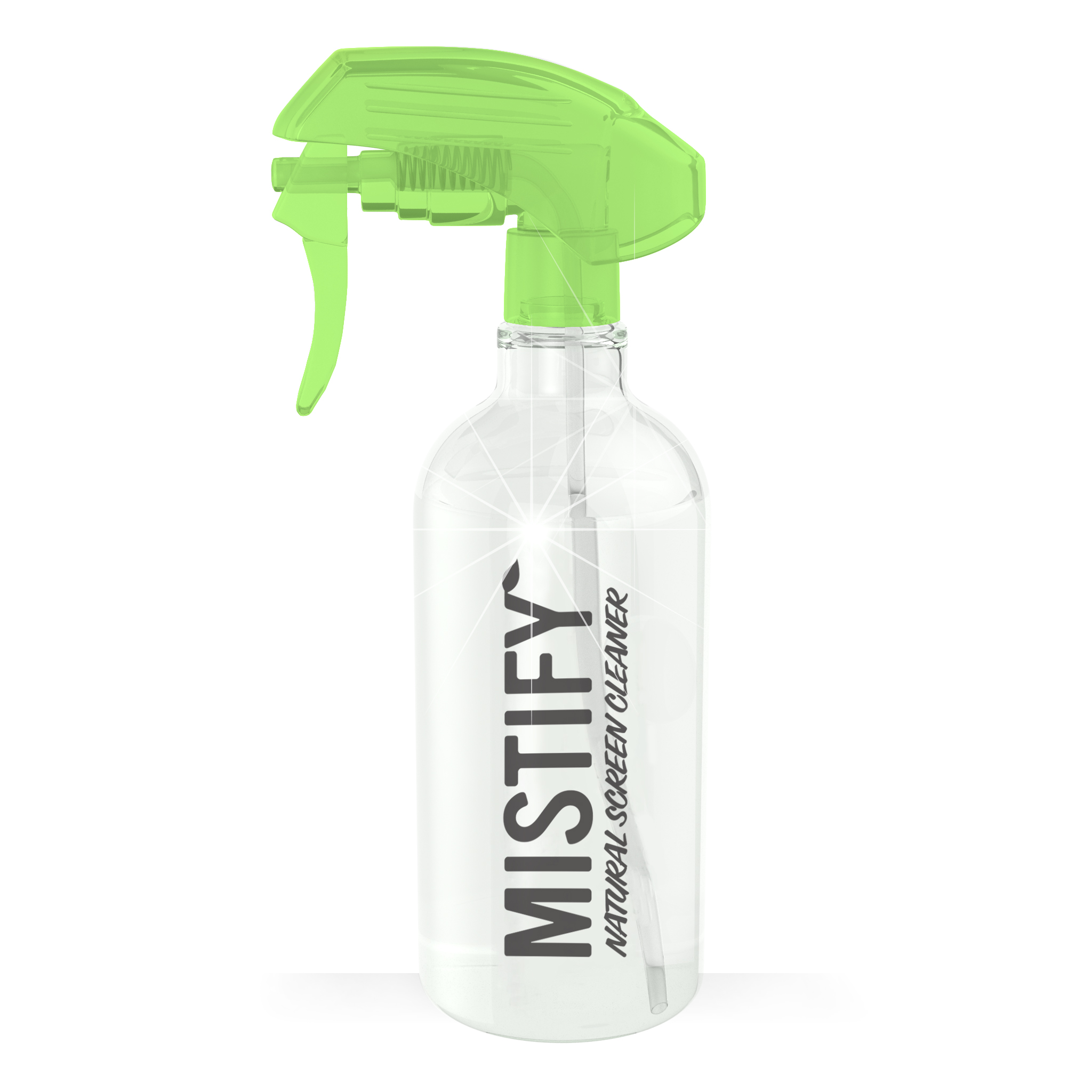 Mistify Natural Screen Cleaner 500ml spray bottle.